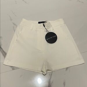 White Fox Boutique White Dress Shorts